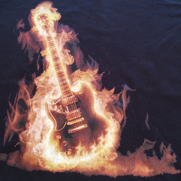 Port & Company Flame Guitar T-Shirt - Picture 13 of 16